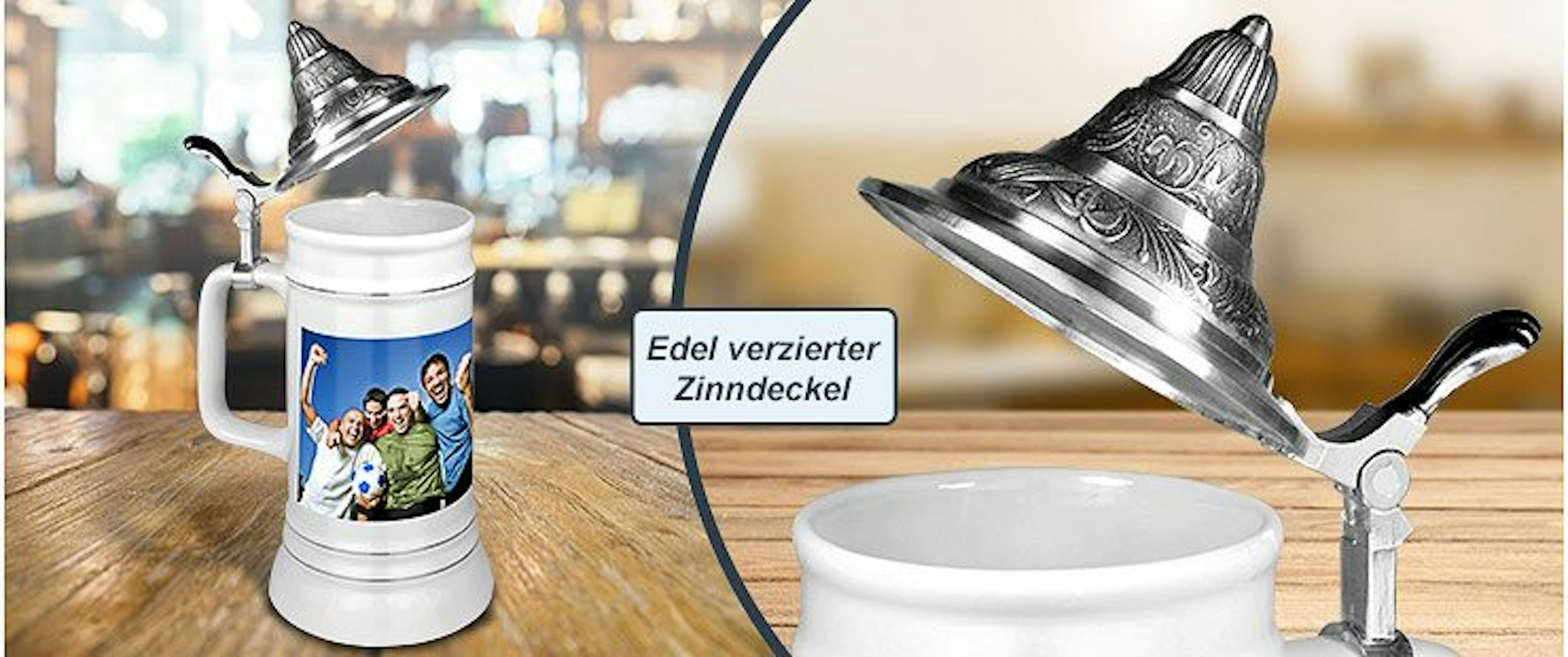 Bierkrüge bedrucken | Bierkrug gestalten | PrintPlanet
