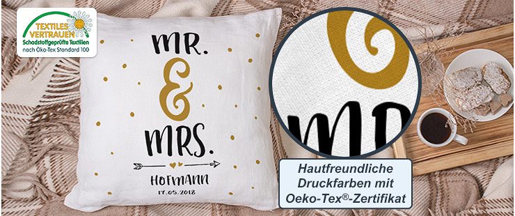 Mit Öko-Tex® 100 Standard Zertifikat