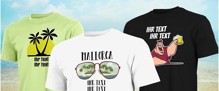 Mallorca T Shirts Selbst Gestalten Printplanet