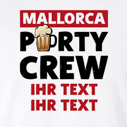 Mallorca T-Shirt mit Design-Vorlage zum Selbstgestalten