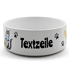 Katzennapf mit Design-Vorlage zum Selbstgestalten