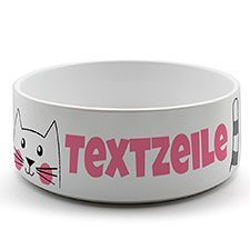 Katzennapf mit Design-Vorlage zum Selbstgestalten