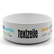 Katzennapf mit Design-Vorlage zum Selbstgestalten