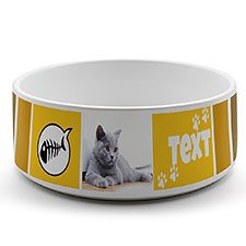 Katzennapf mit Design-Vorlage zum Selbstgestalten