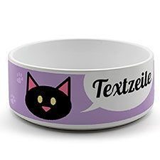 Katzennapf mit Design-Vorlage zum Selbstgestalten