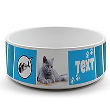 Katzennapf mit Design-Vorlage zum Selbstgestalten