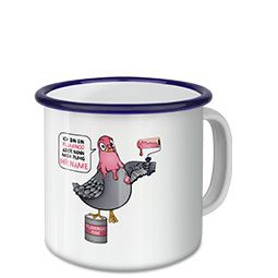 Emaille-Tasse