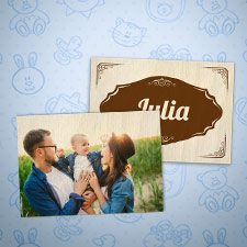 Holzpostkarte gravieren