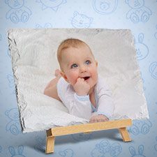 Schieferplatte mit Staffelei bedrucken