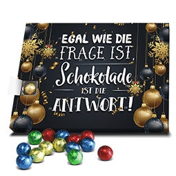 Adventskalender „Schokolade ist die Antwort“
