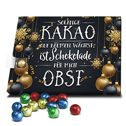 Adventskalender „Schokolade ist Obst“