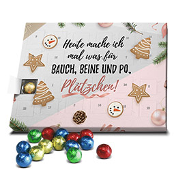 Adventskalender „Bauch, Beine, Po, Plätzchen!“
