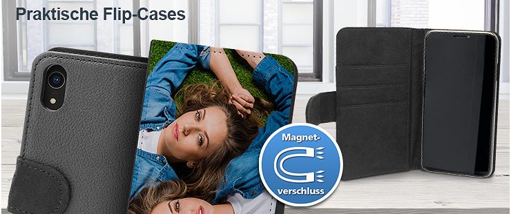 iPhone XR Flipcase mit Foto