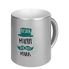 Kaffeebecher Silber