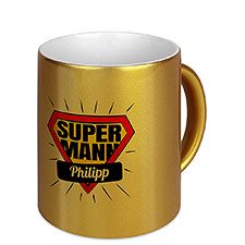 Kaffeebecher Gold