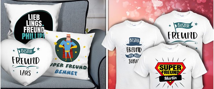 Bester Freund-T-Shirt und Textiien 