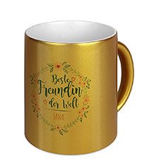 Kaffeebecher Gold