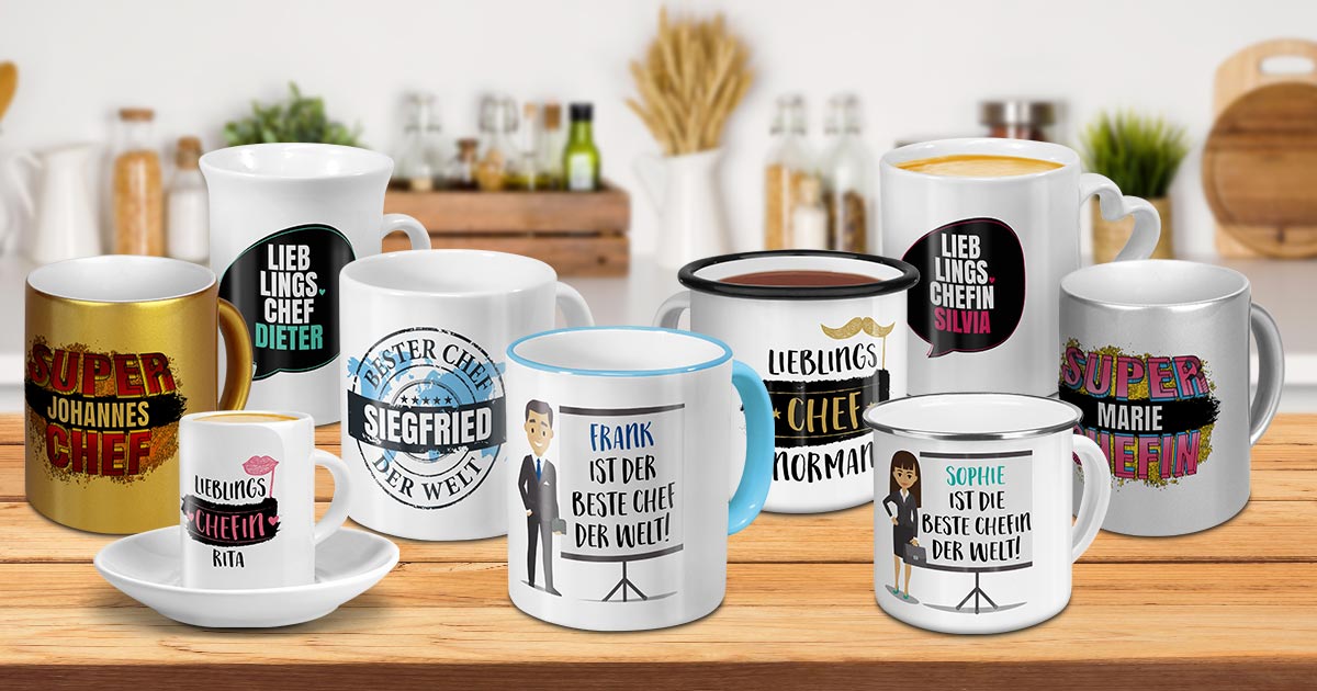 MoonWorks Chef-Tasse – Schwarzes Interieur, 375 Ml, Spülmaschinenfest, Beidseitig Bedruckt