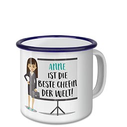 Emaille-Tasse