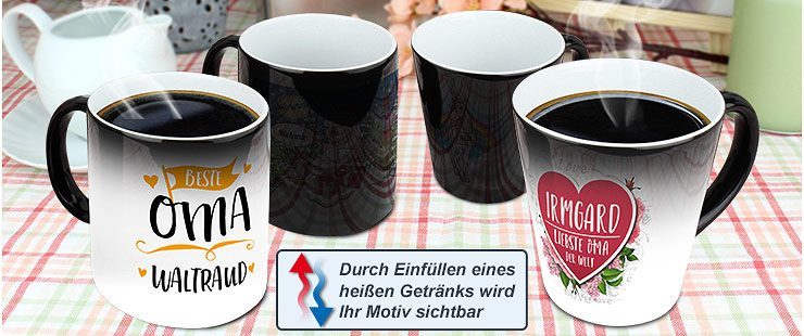 Zaubertasse mit Beste Oma-Layouts