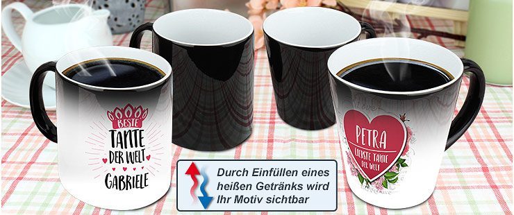 Zaubertassen mit Wunsch-Namen