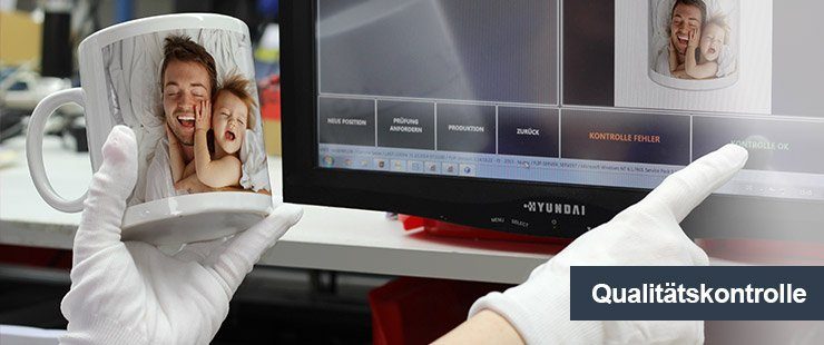 Manuelle Qualitäts-Endkontrolle vor Versand