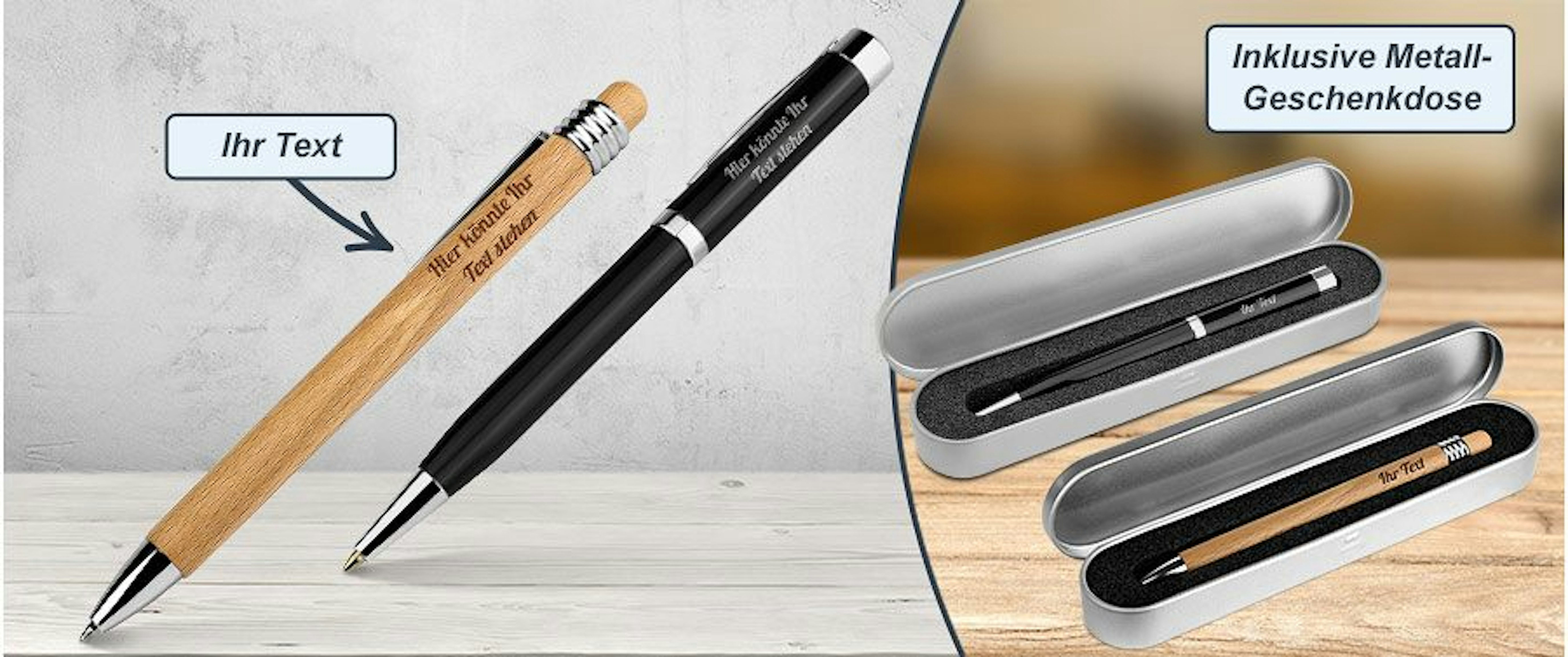 Kugelschreiber mit Gravur & Namen personalisiert