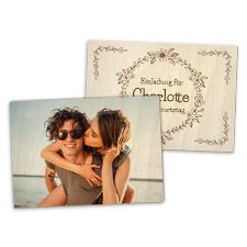 Holz-Postkarte