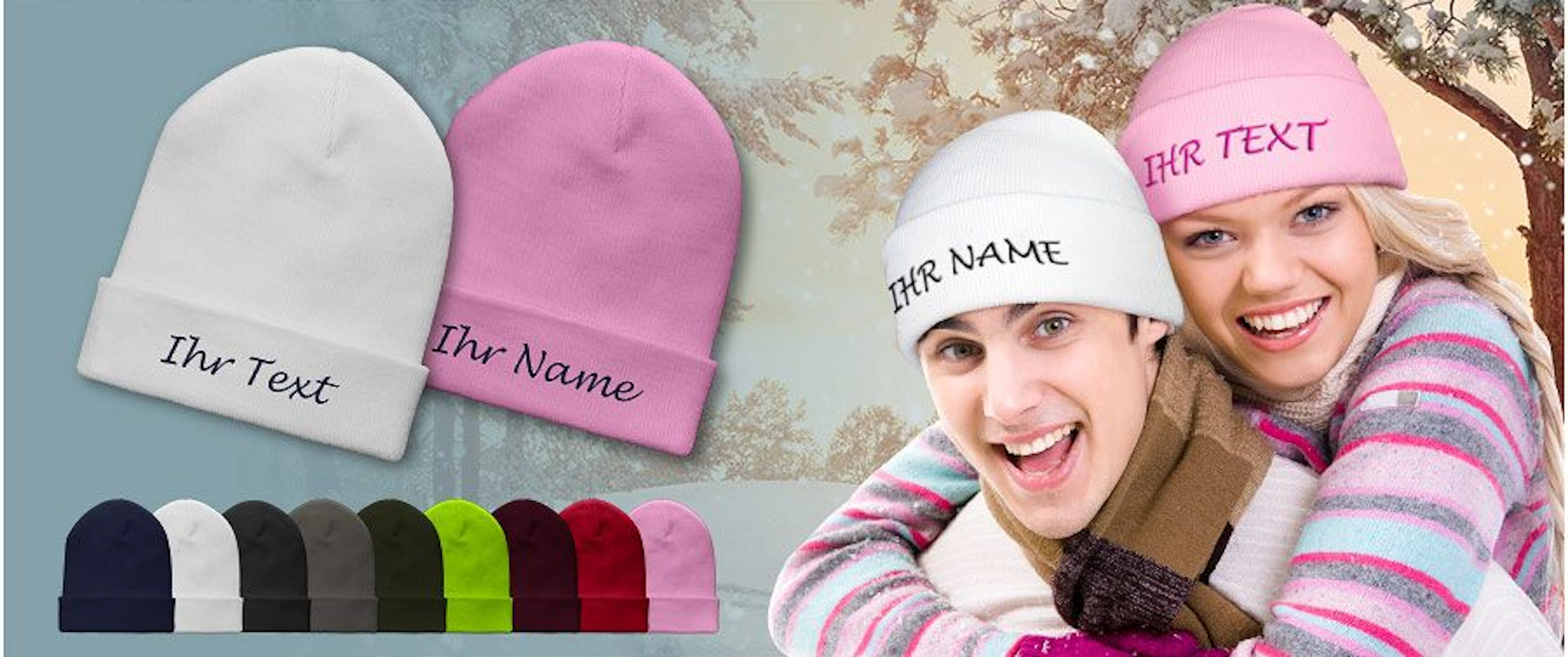 Strickmützen besticken & gestalten