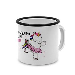 Emaille-Tasse