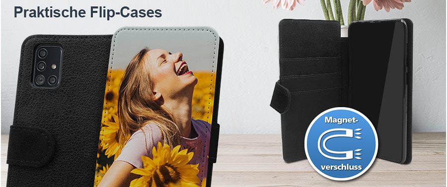 Praktisches Flipcase mit eigenem Foto
