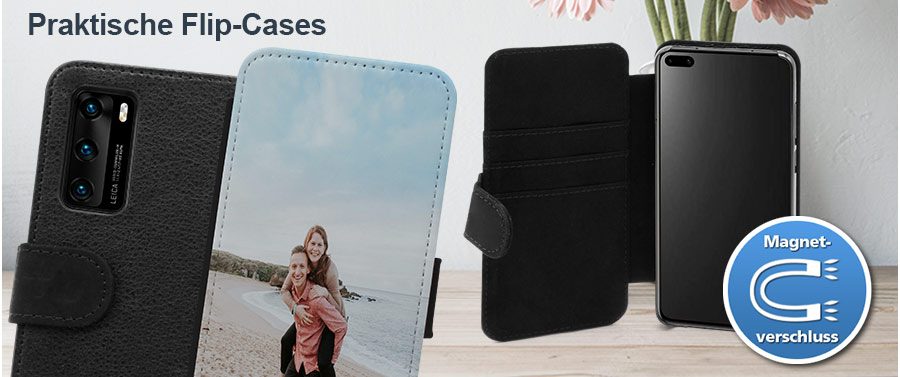 Huawei P40 Flipcase mit eigenem Foto