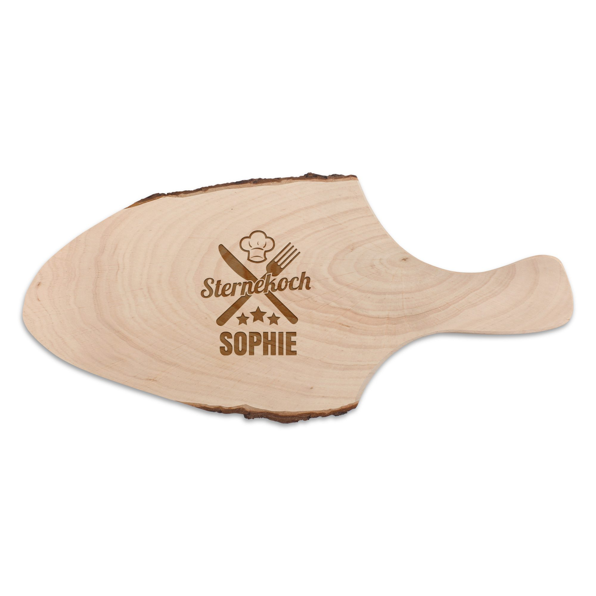Servierbrett mit Rinde