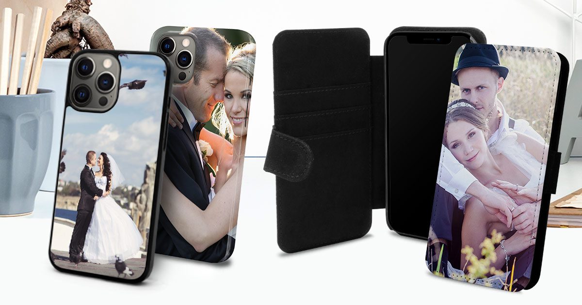 Personalisierte IPhone 12/12 Pro Hülle – Mit Eigenem Foto, TPU-Silikon, Schwarz, Kratzfester Druck