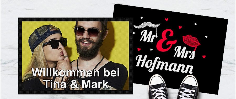 Fußmatten bedrucken lassen