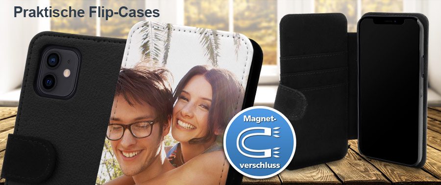 Individuelles iPhone 12 Flipcase bedrucken