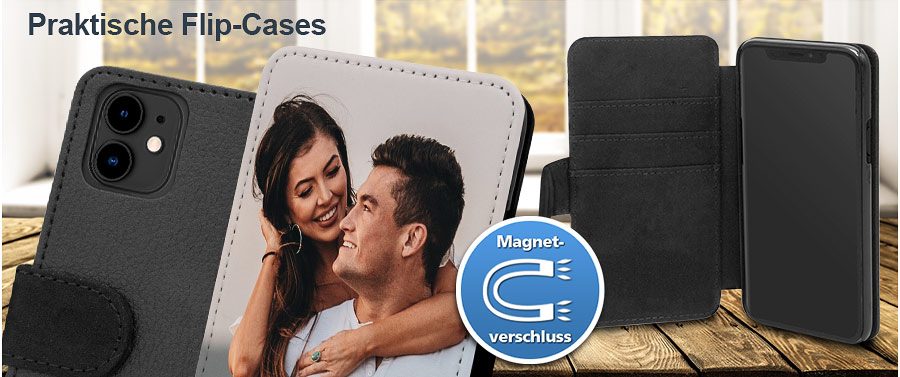 Individuelles iPhone 12 mini Flipcase bedrucken