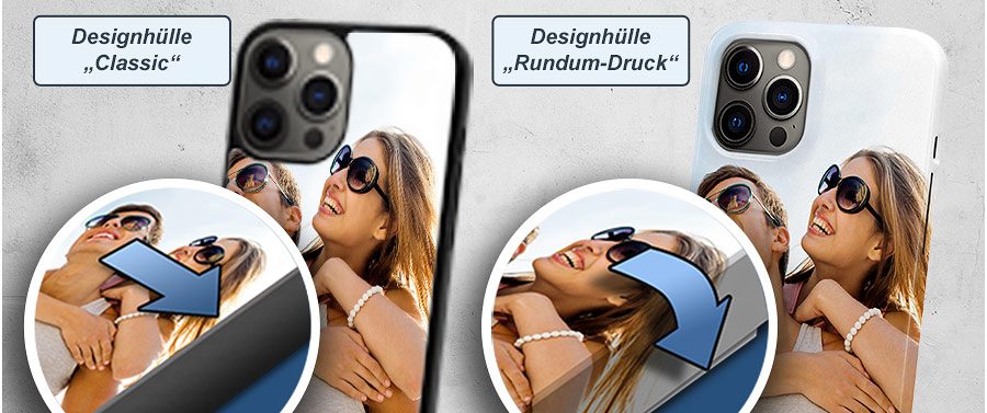 Optional mit bedruckten Rändern