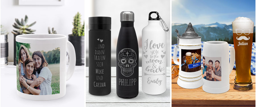 Trinkgefäße individuell gestalten