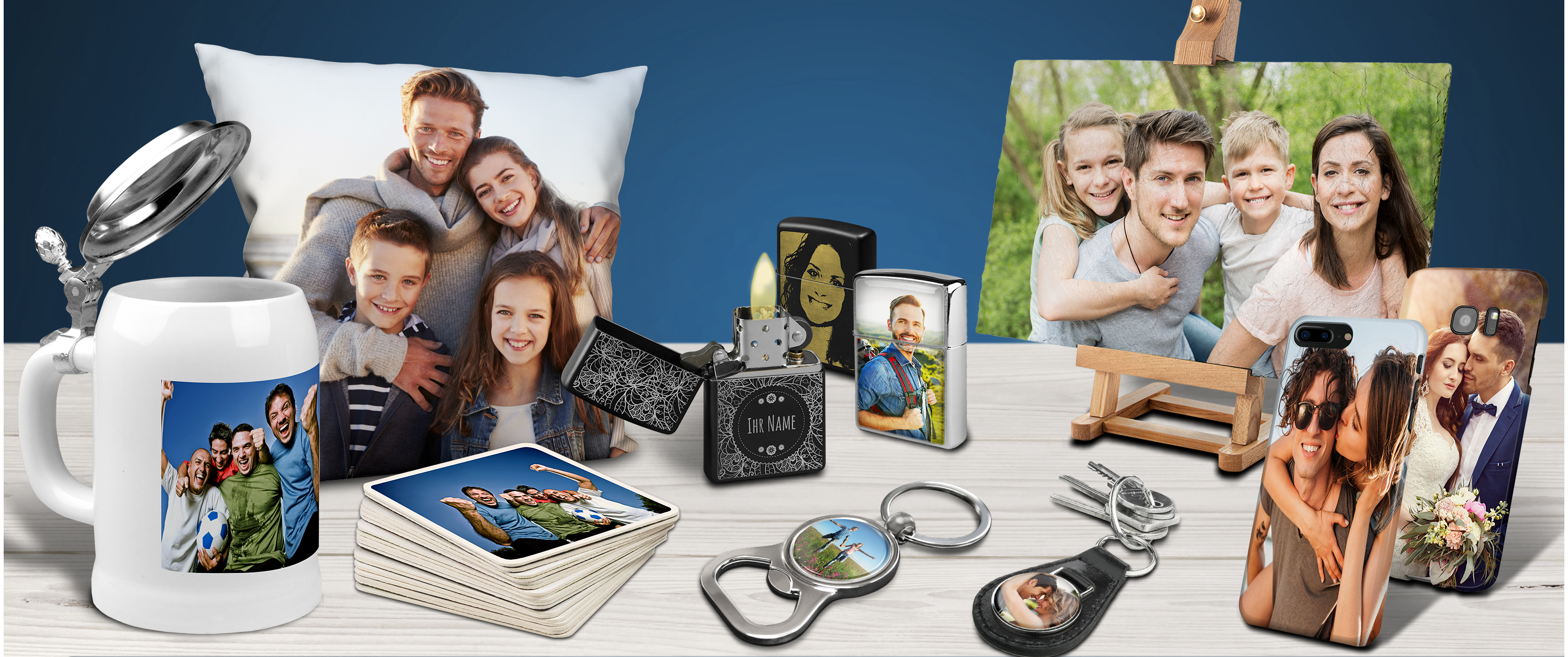 28-teiliges Vatertag Photo Booth Set – Lustige Requisiten Mit 'We Love Dad' Motiven