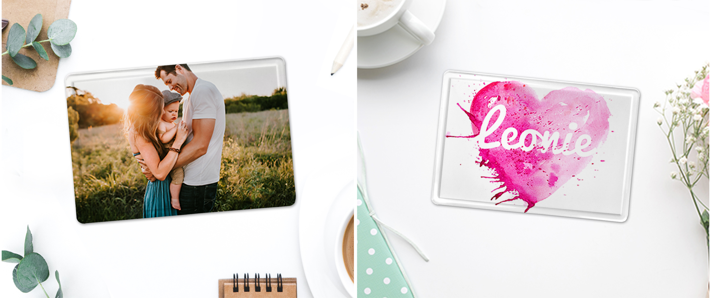 Blechpostkarte als schöne Muttertagskarte