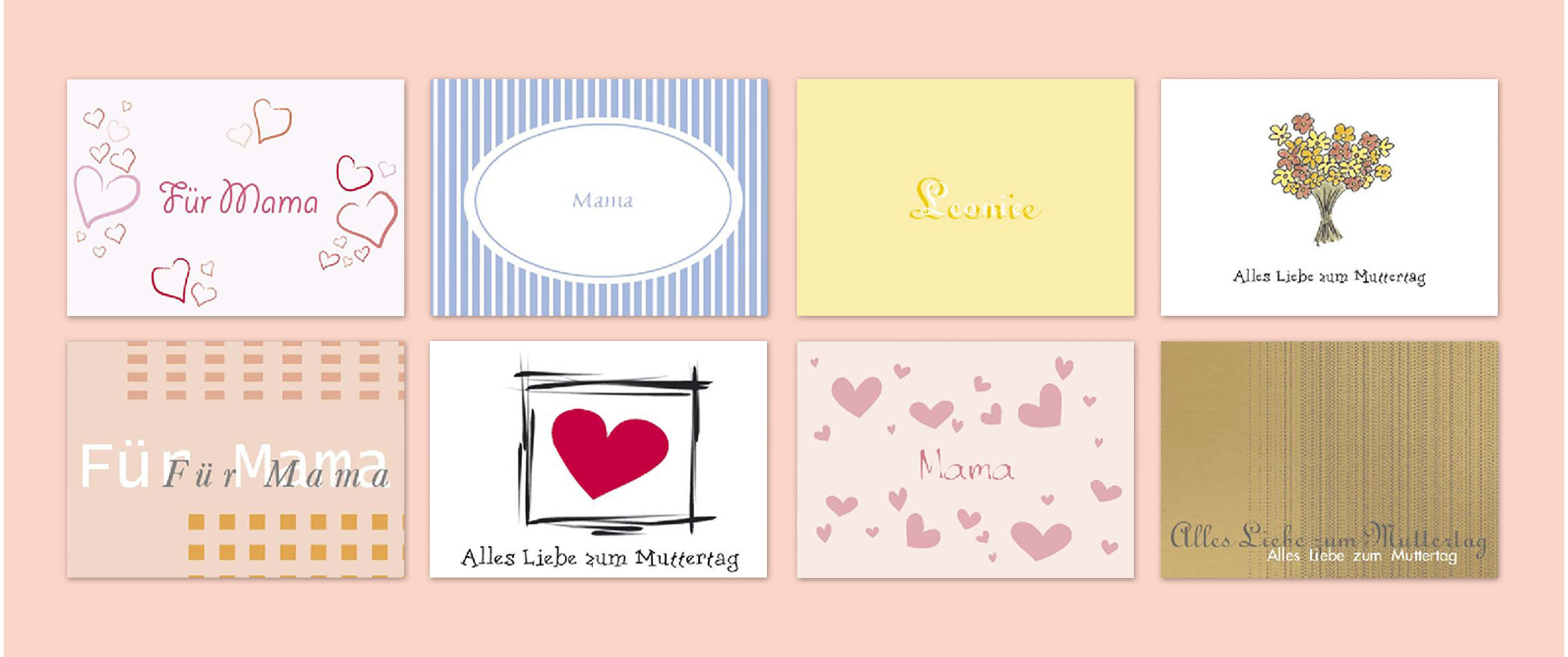 Große Auswahl an zauberhaften Design-Vorlagen