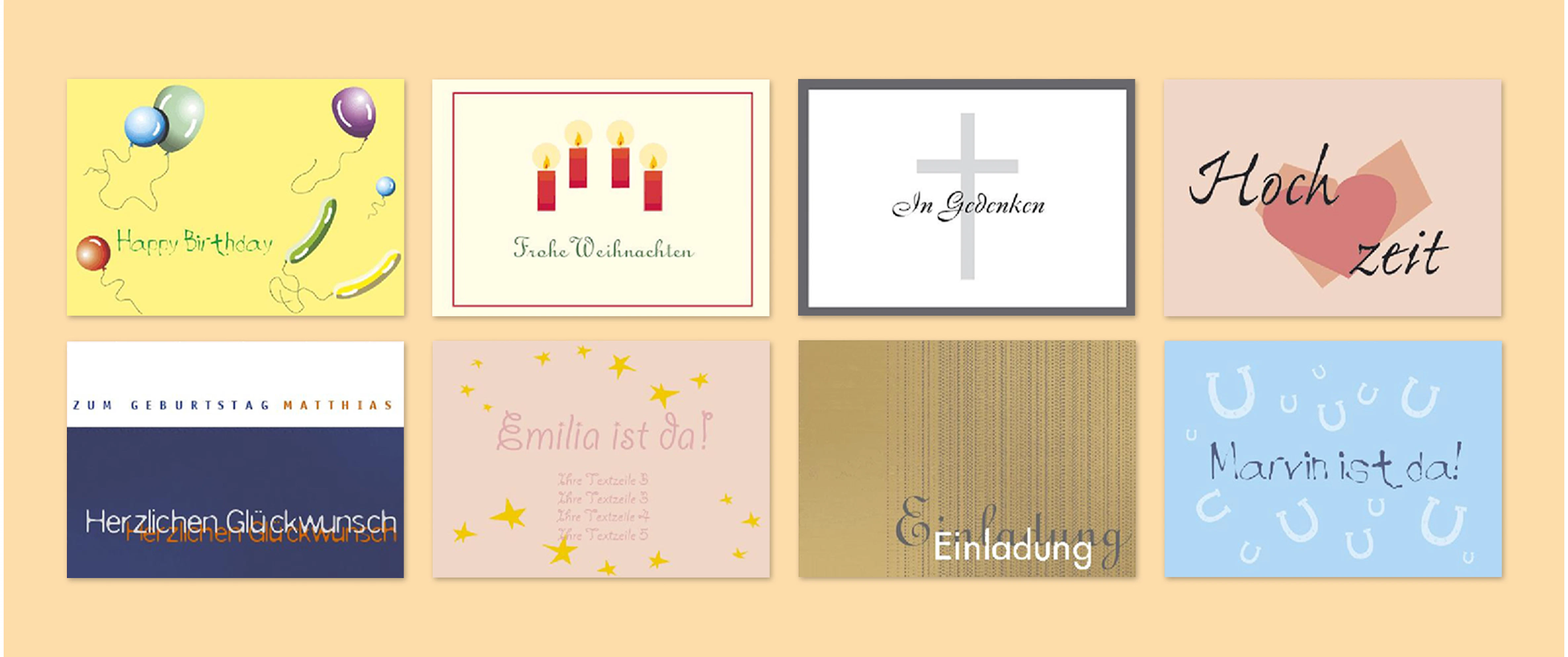 Klappkarten selbst gestalten & drucken | PrintPlanet