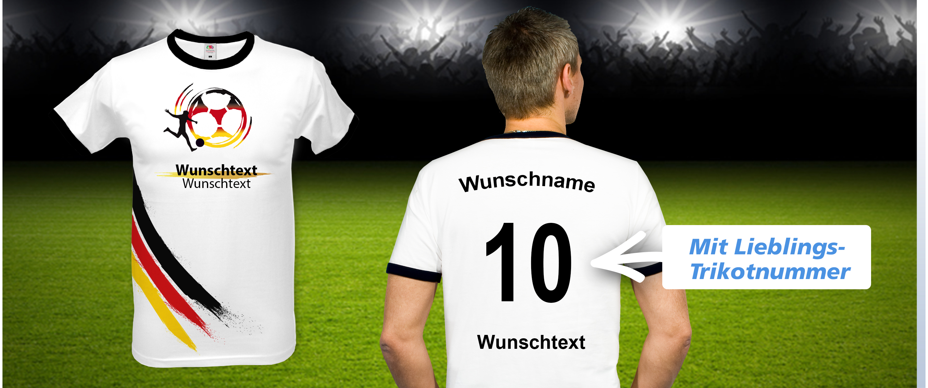Deutschland Unisex Fun T-Shirt grün Fasching Mallorca Funshirt Fußball WM EM 