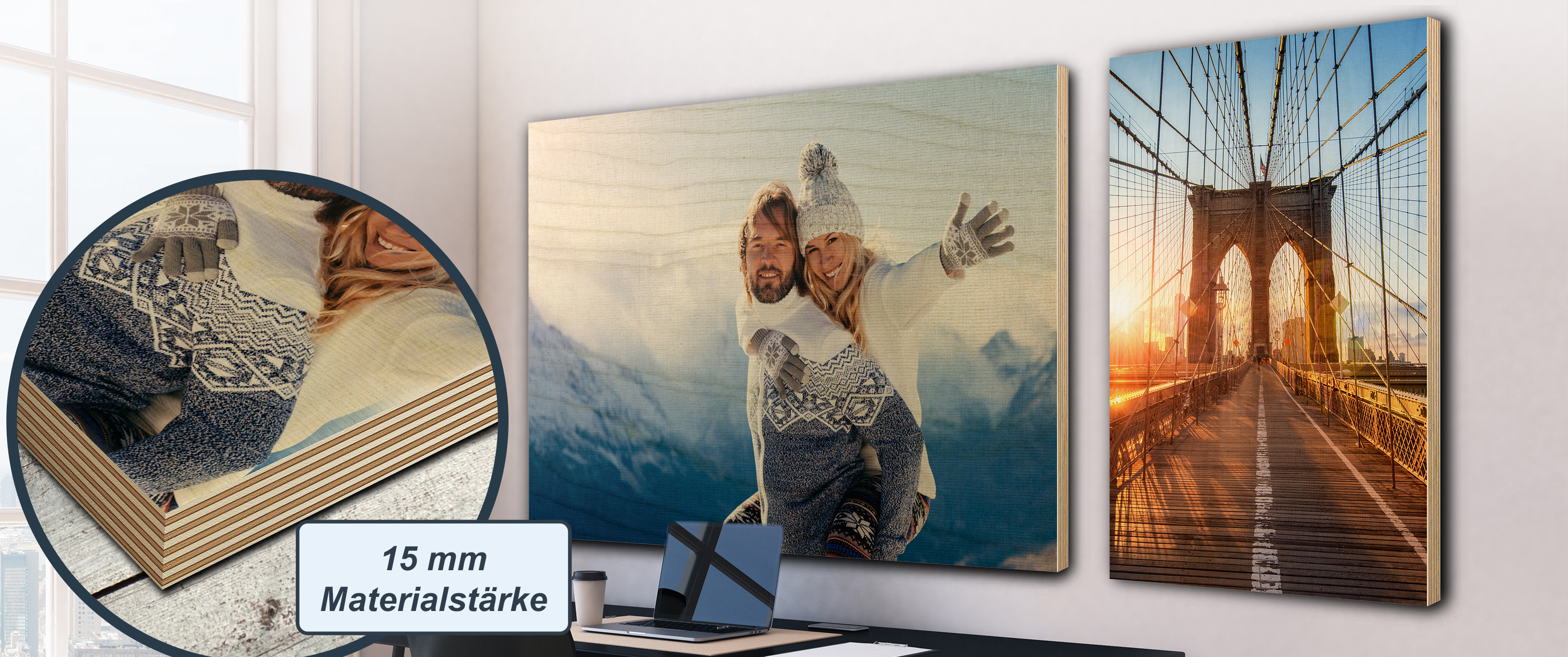 Ihr Foto als Holz-Wandbild