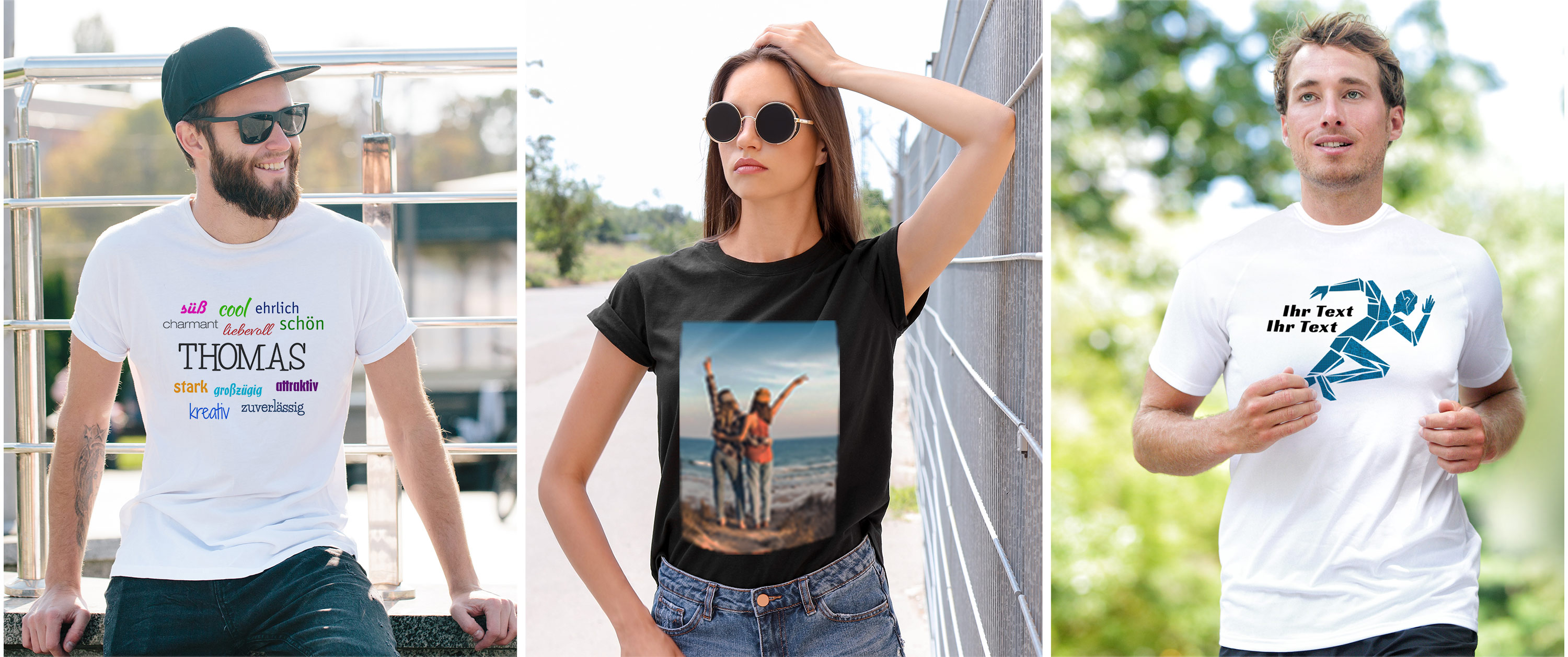 Individuelle T-Shirt mit Foto bedrucken