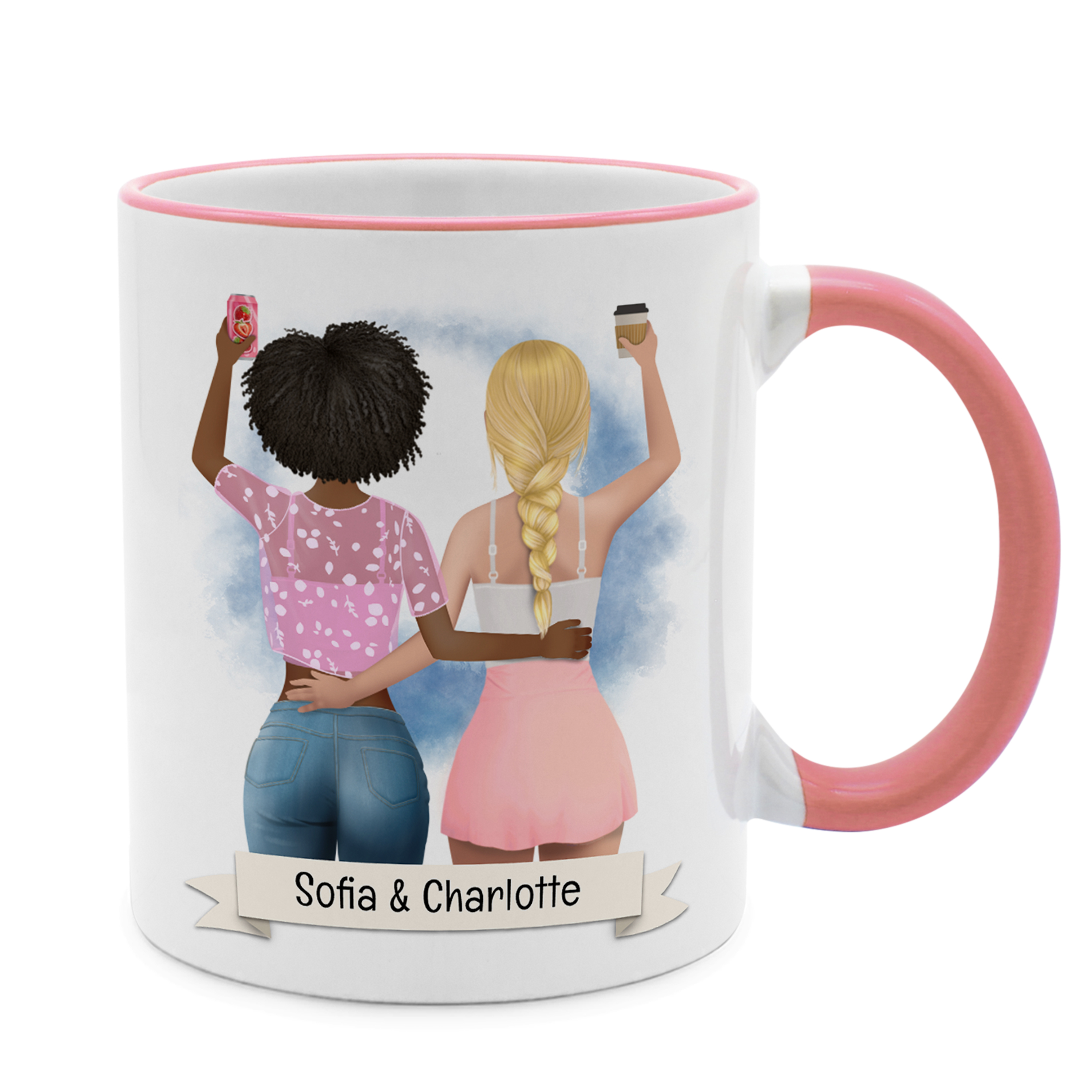 Beste Freundin Tasse Rosa