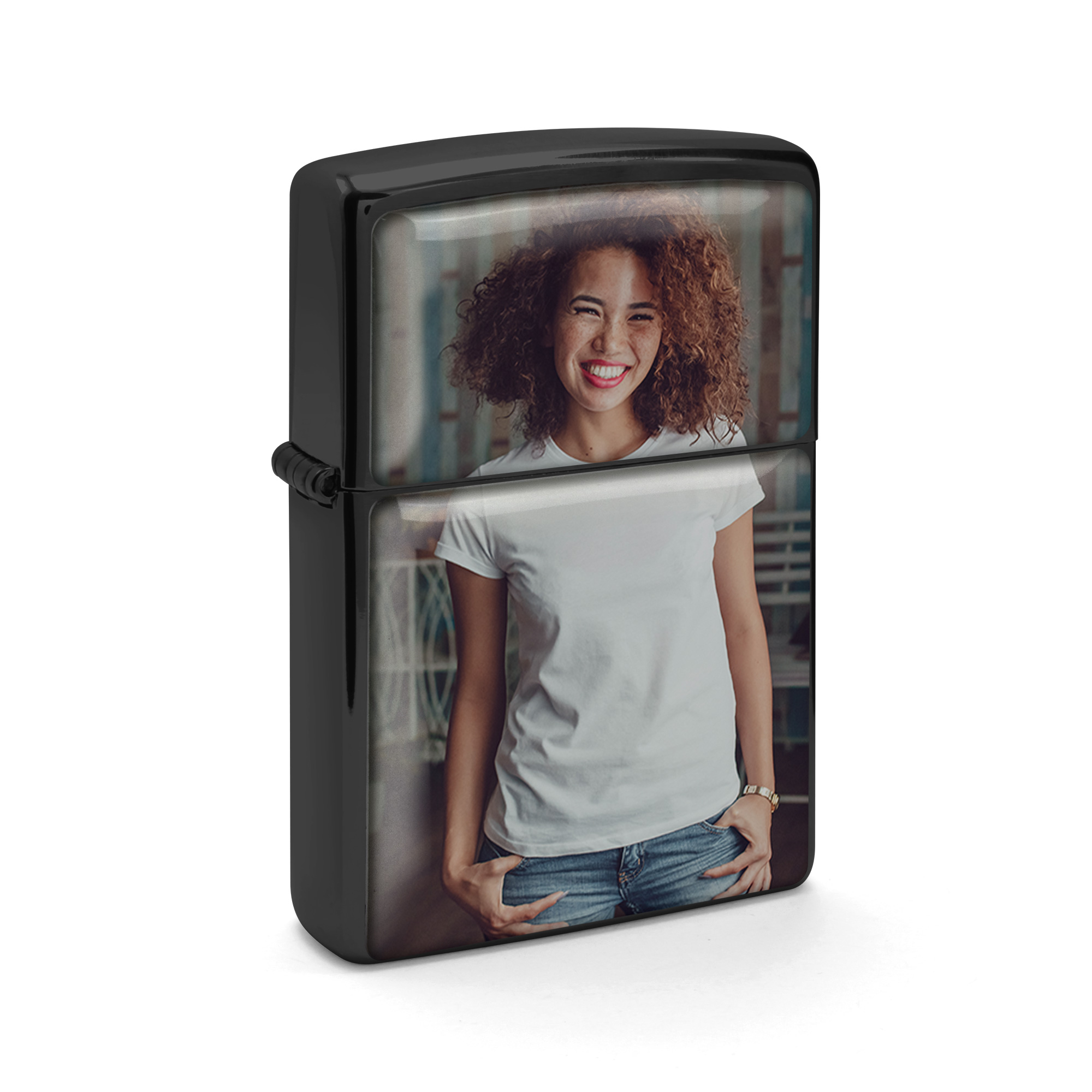 Zippo Schwarz bedrucken