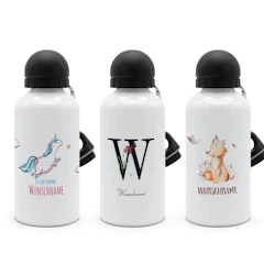 Alu-Trinkflasche Weiß