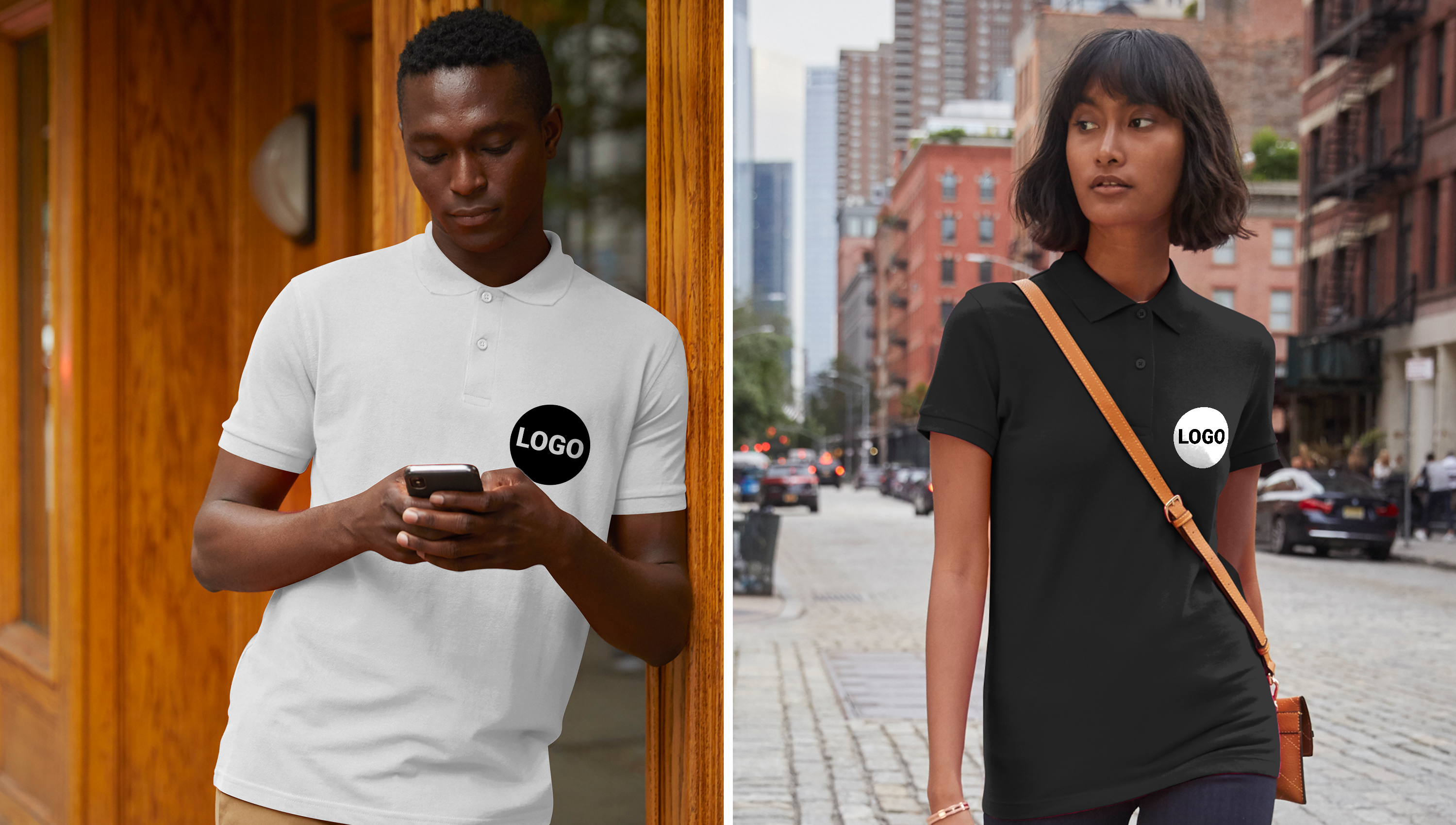 Individuelle Poloshirts mit eigenem Motiv, Namen oder Wunsch-Text